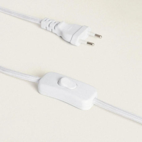 Wandlamp lichtgroen met hout schakelaar en E27 fitting 'Julius' - FOIR