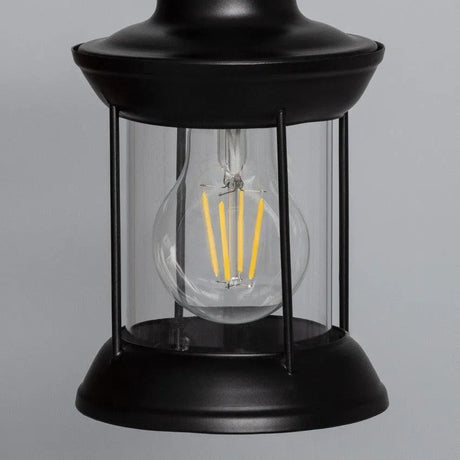 Wandlamp industrieel hout met lantaarn industrieel e27 fitting