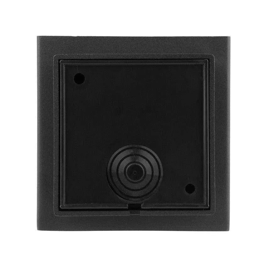 Buitenlamp zwart 'Titanium' vierkant E27 fitting wandlamp - FOIR