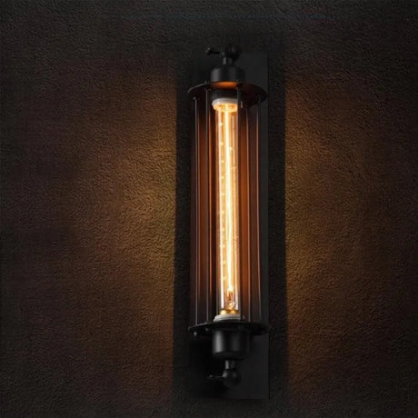 industriele wandlamp zwart frame led lamp t30 modern