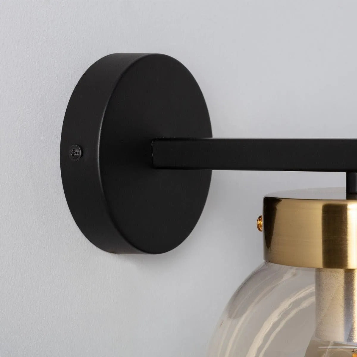 Slaapkamer e27 fitting rond led lamp goud zwart