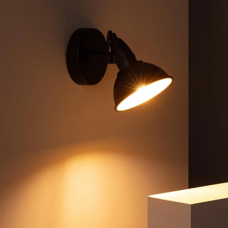 Plafondspot zwart goud e14 fitting verstelbaar