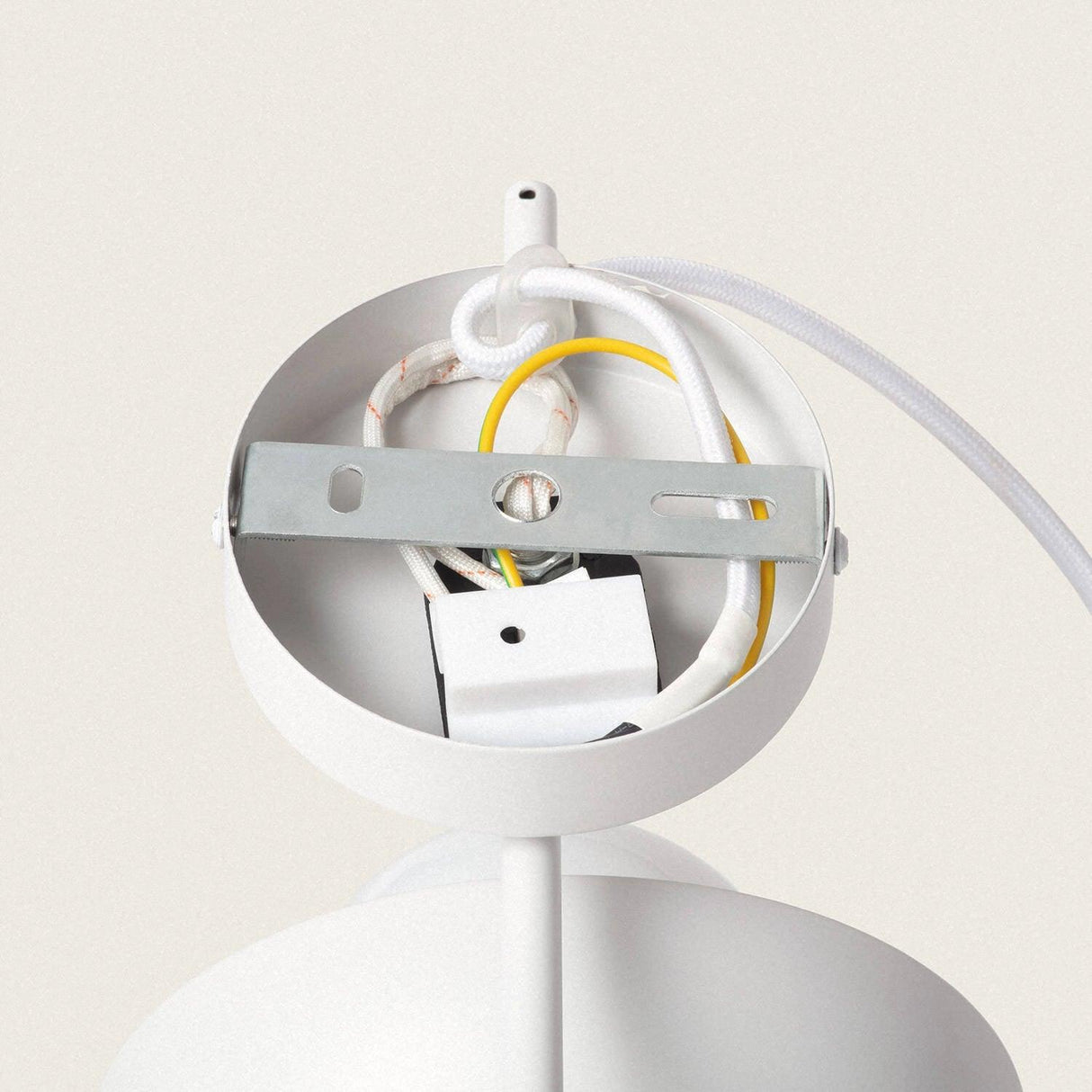 Wandlamp retro opaal glas 'Gare' wit met stekker - FOIR