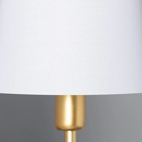Wandlamp goud met stoffen kap e14 fitting