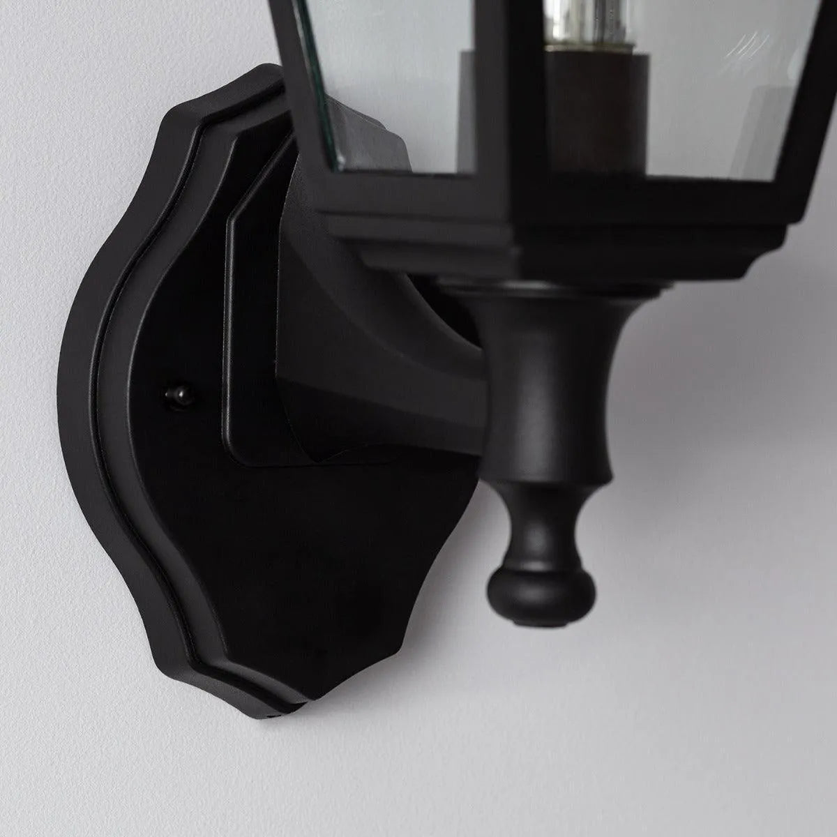 Fitting lamp zwart modern glas zwart e27 fitting