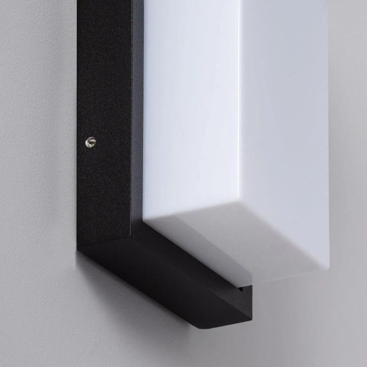 Voordeur e27 fitting modern vierkant wandlamp