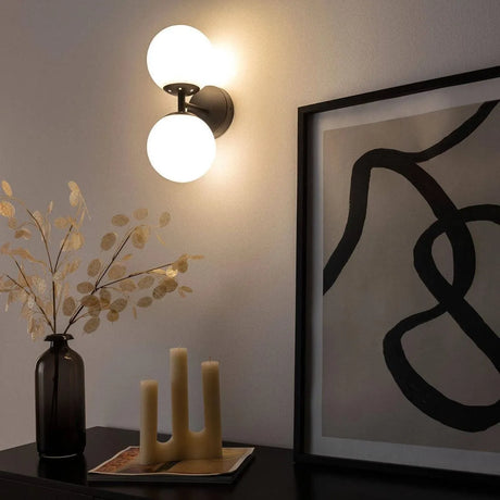 Wandlamp opaal glas led lamp