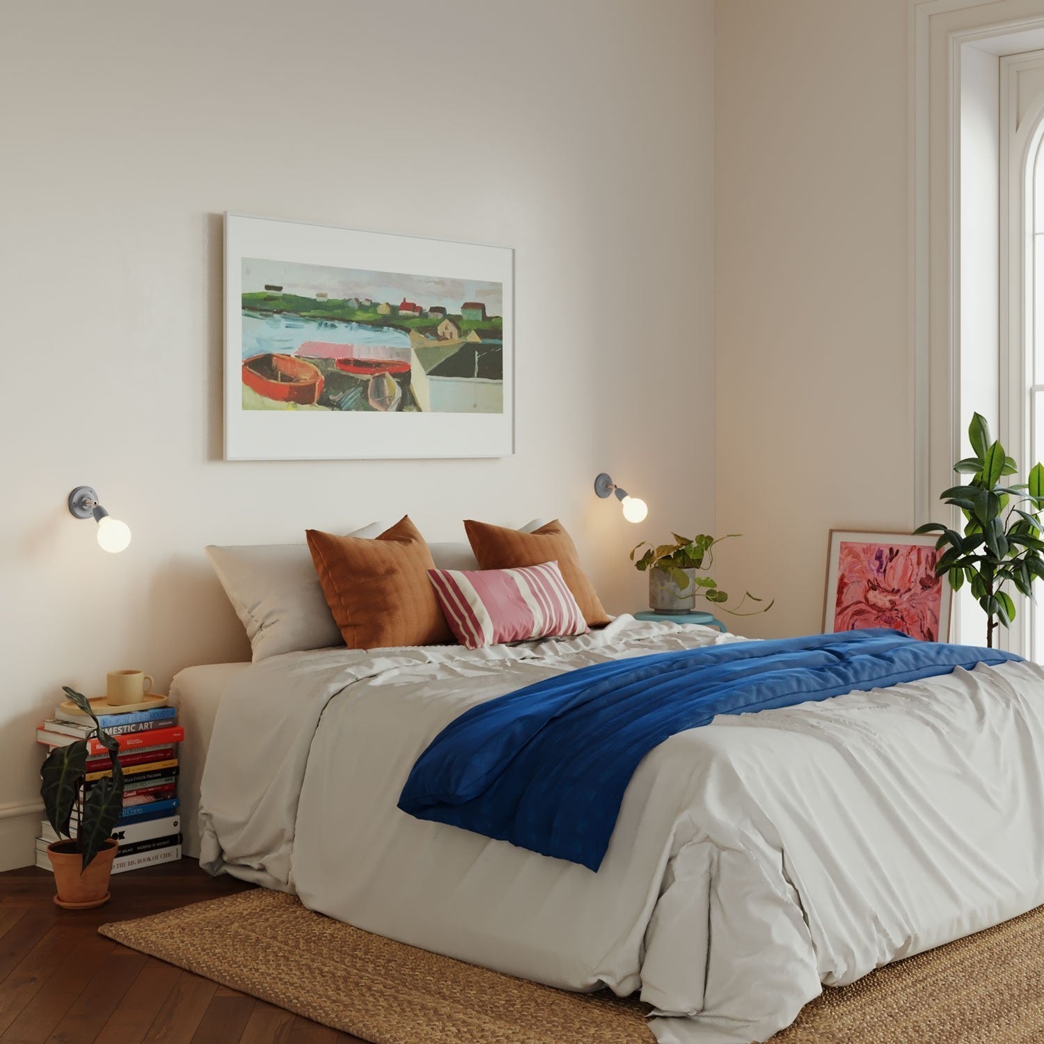 Wandlamp rond verstelbaar porselein E27 fitting industrieel