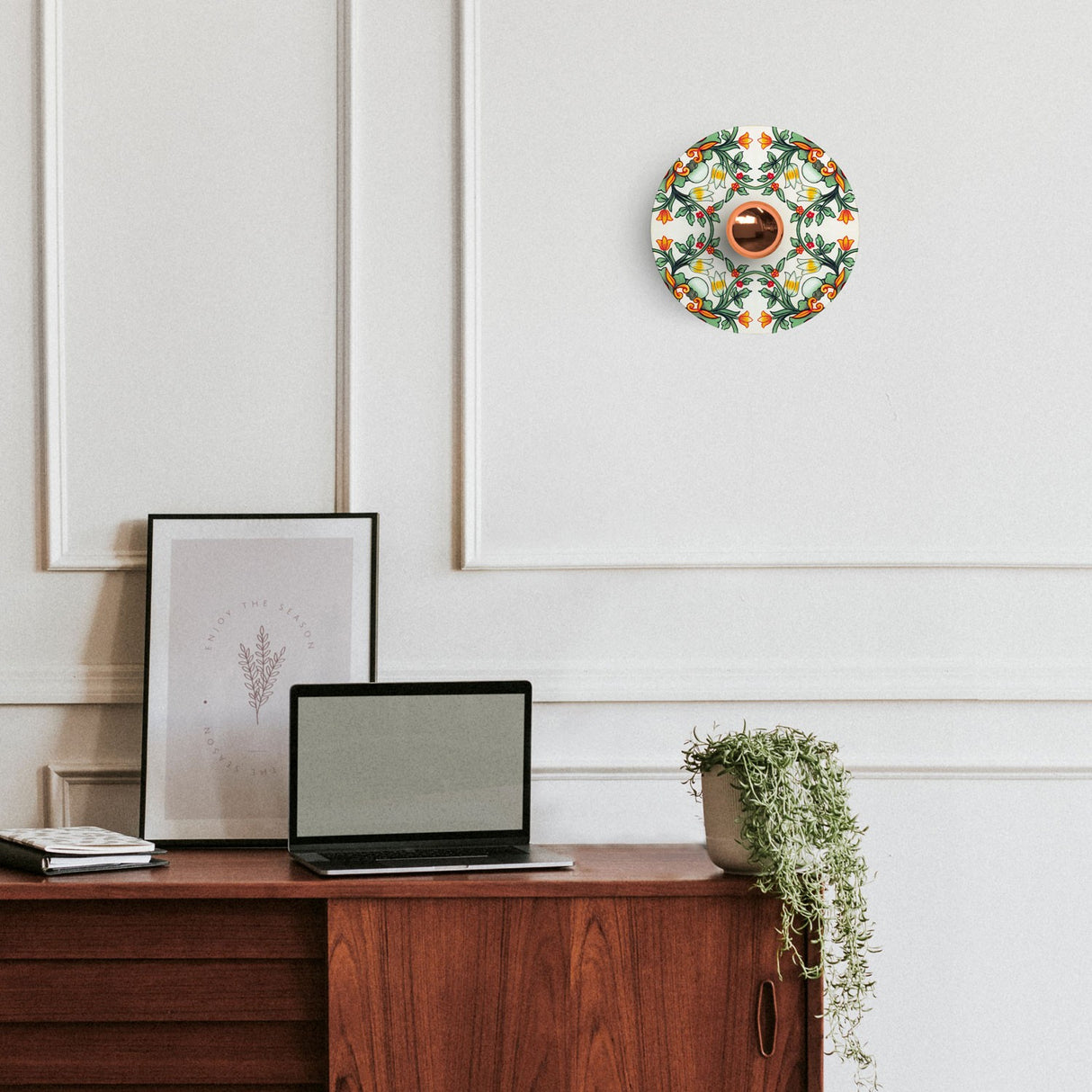 Wandlamp met Reflector rond led design Retro