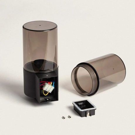 Up & down gevelverlichting zwart met smokeglas E27 fittingen 'Trentino' - FOIR