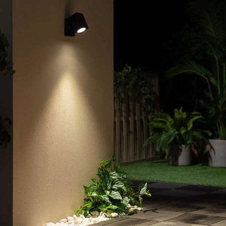 Wandlamp voor buiten zwart gu10 led lamp modern verstelbaar