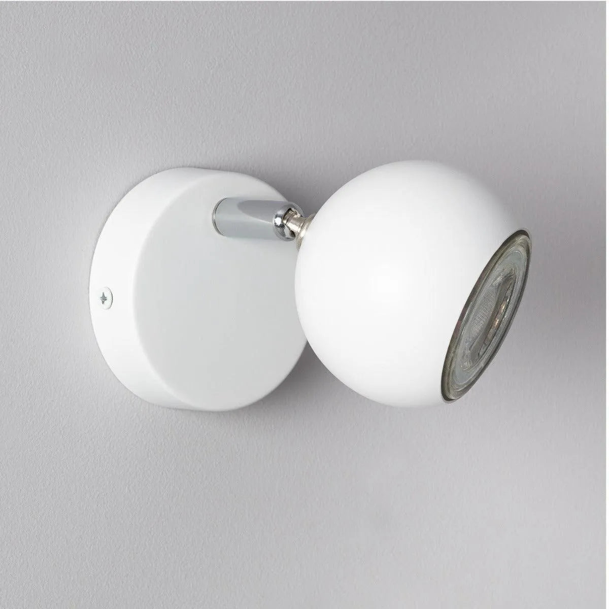 Wandlamp wit modern 'Phil' plafondlamp verstelbaar met 1 spotlight gu10 - FOIR