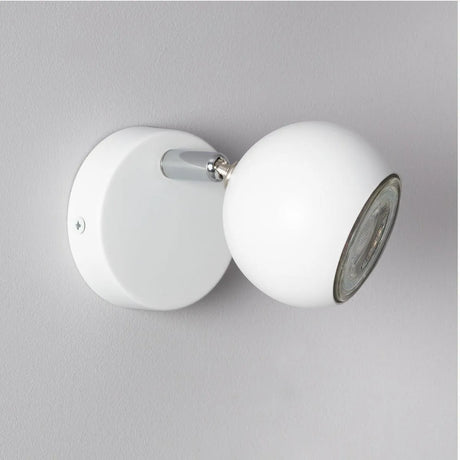 Wandlamp wit modern 'Phil' plafondlamp verstelbaar met 1 spotlight gu10 - FOIR