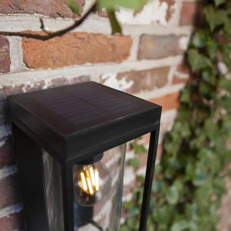 voordeur lamp zonne energie led lamp zwart modern
