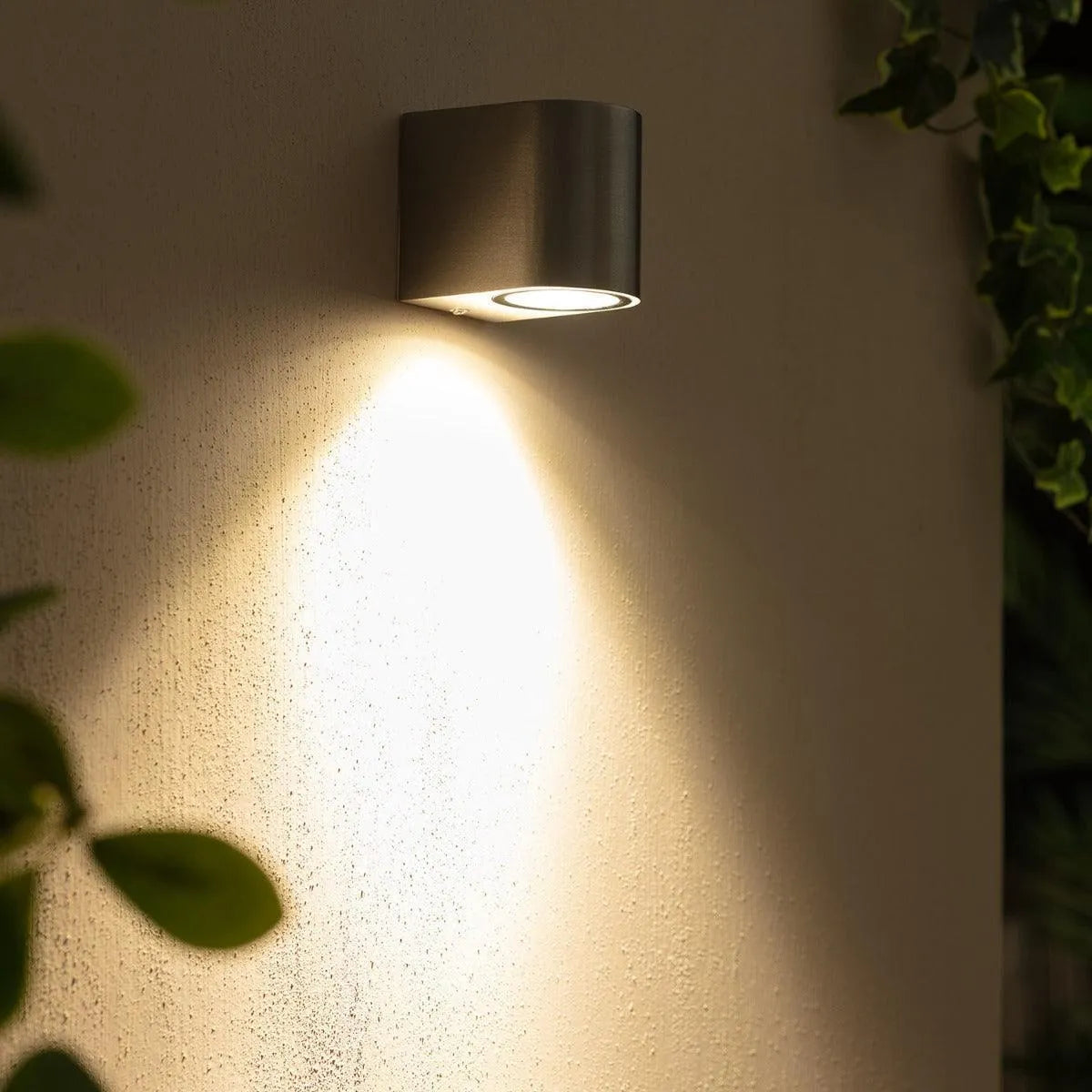 Buitenlamp down spot downlighter 'Gaia' buitenlamp zilver GU10 IP44 90mm - FOIR