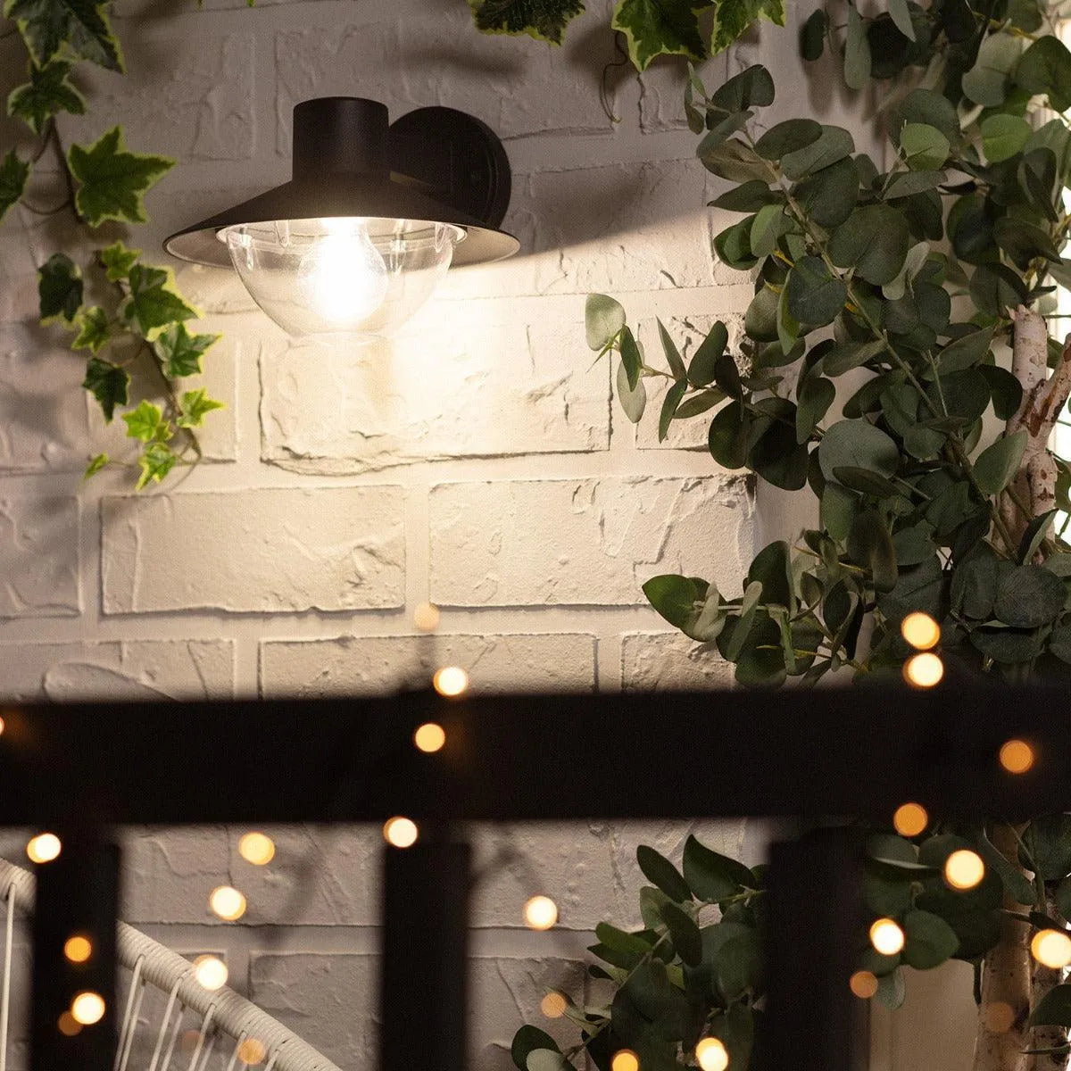 Wandlamp gevelverlichting met E27 fitting zwart