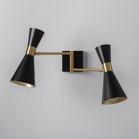 Wandlamp dubbele kap met e14 fitting