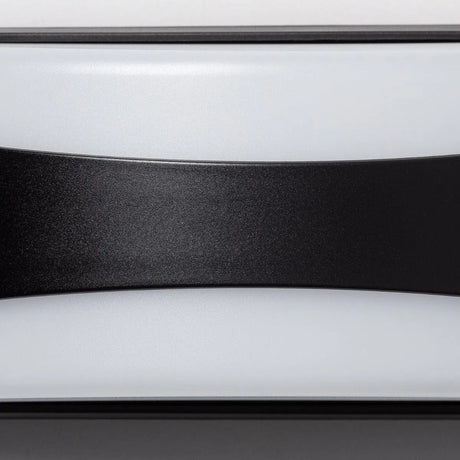 Wandlamp voordeur buitenlamp 'Daan' modern zwart wit led 12W - FOIR