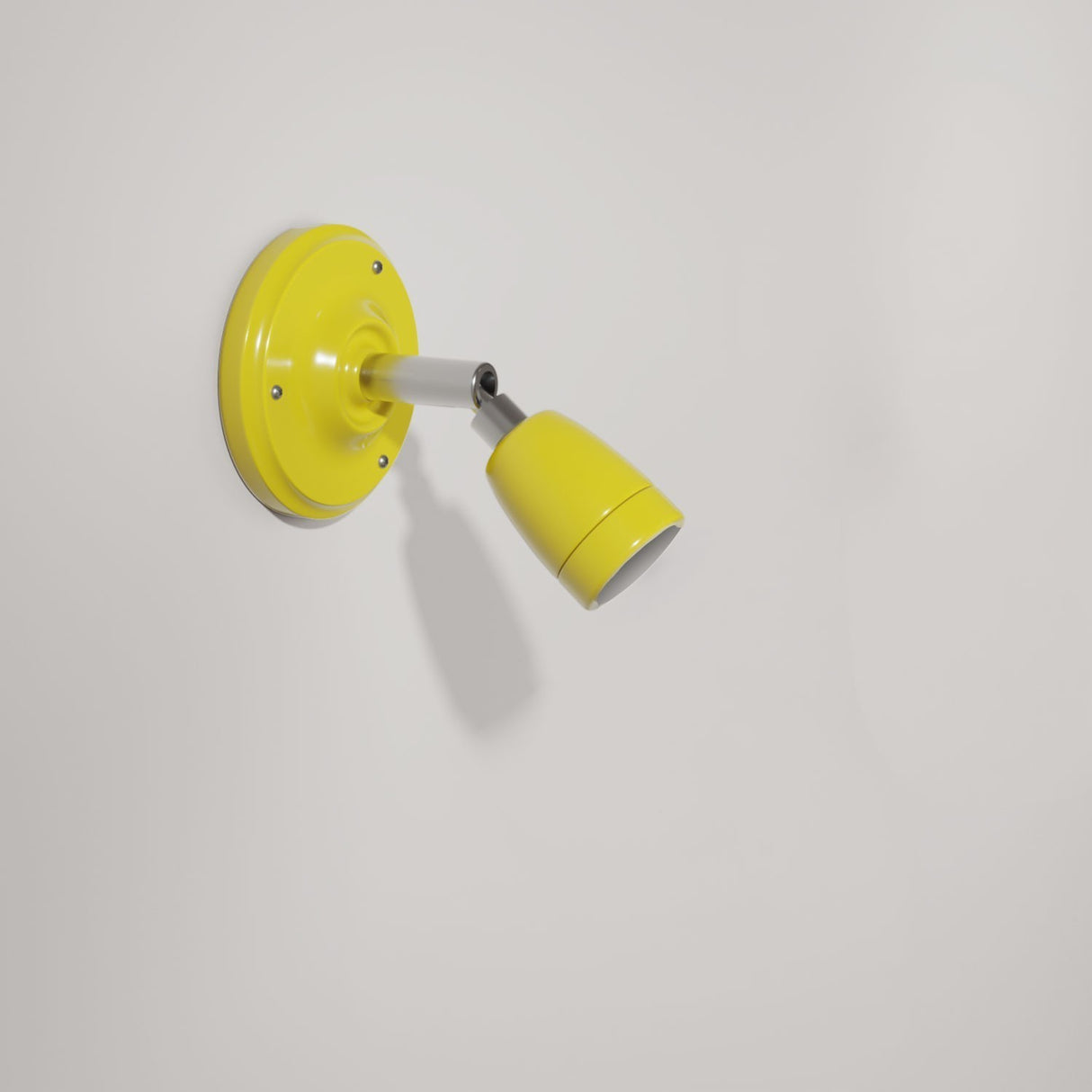 Wandlamp rond verstelbaar porselein E27 fitting industrieel