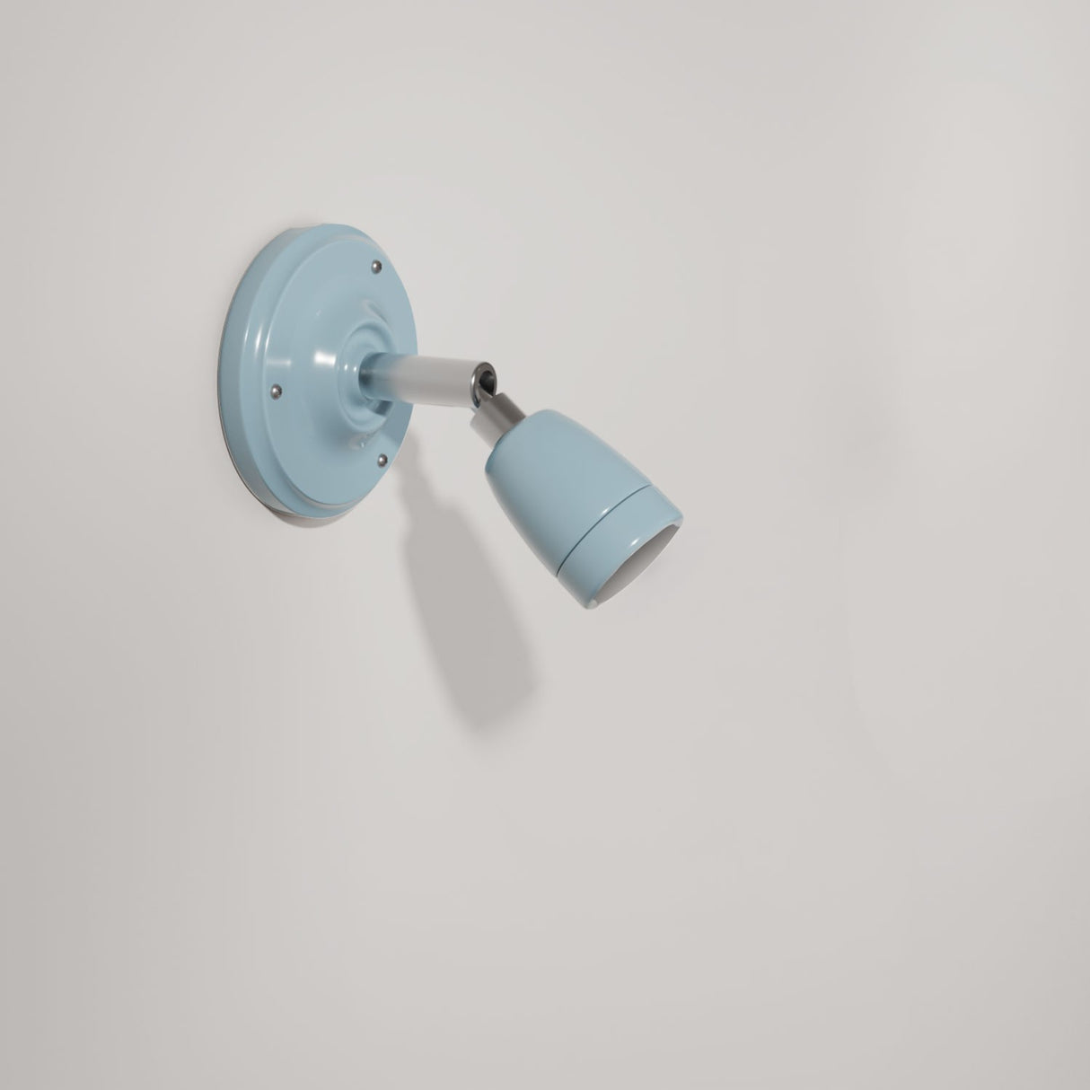 Wandlamp rond verstelbaar porselein E27 fitting industrieel