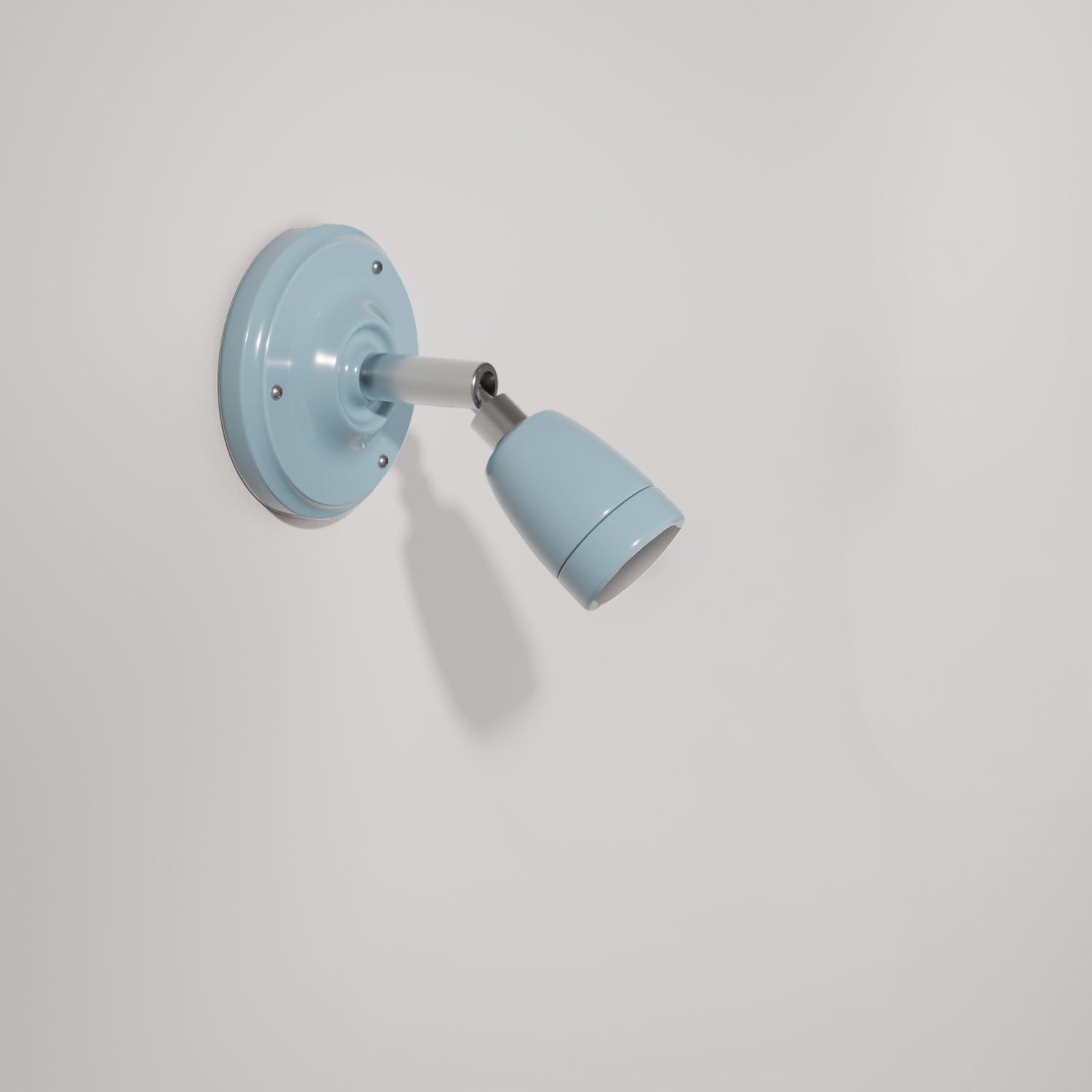 Wandlamp rond verstelbaar porselein E27 fitting industrieel