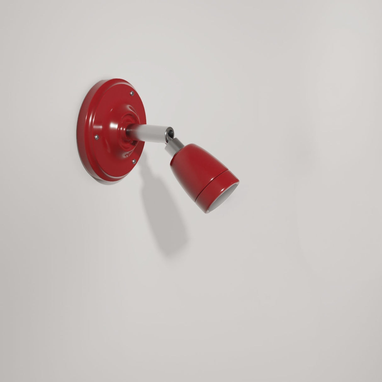 Wandlamp rond verstelbaar porselein E27 fitting industrieel