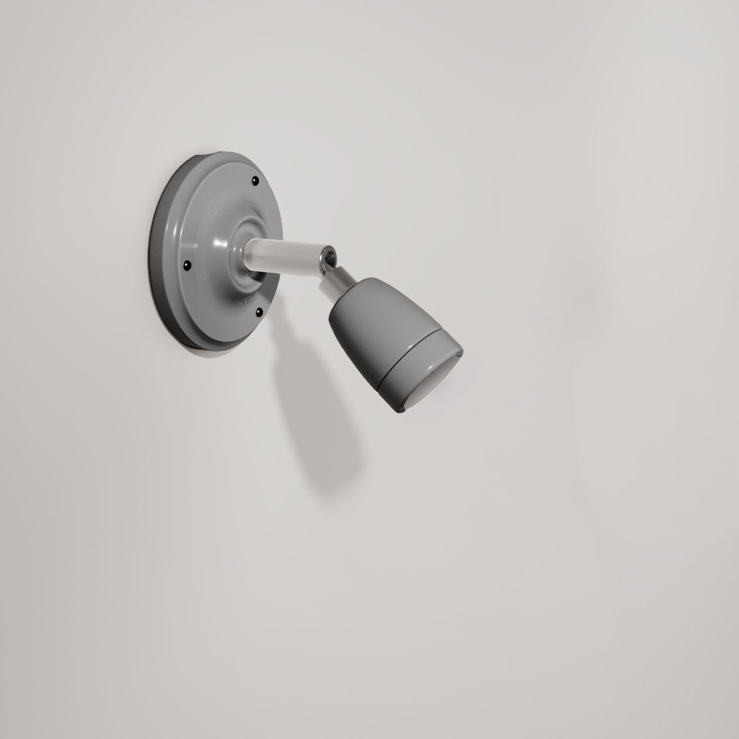 Wandlamp rond verstelbaar porselein E27 fitting industrieel