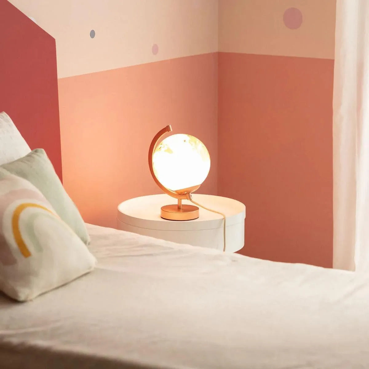 Wereldbol tafellamp met lichtbron voor kinderkamer - FOIR