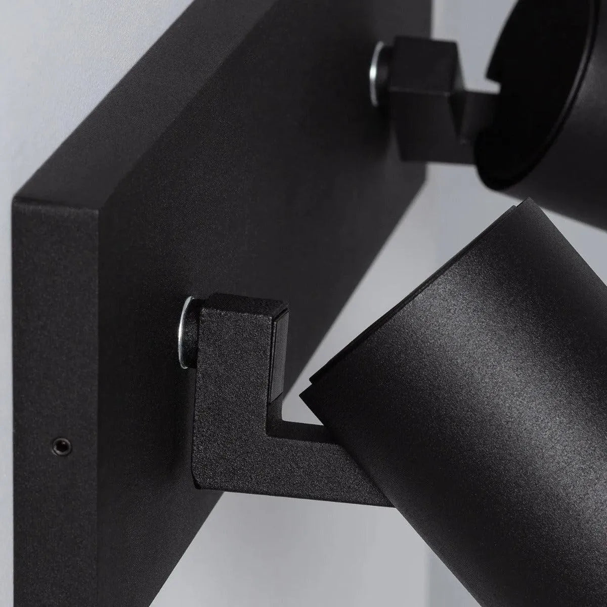 Plafondspot zwart gu10 'Link' verstelbaar twee spots 30 cm - FOIR