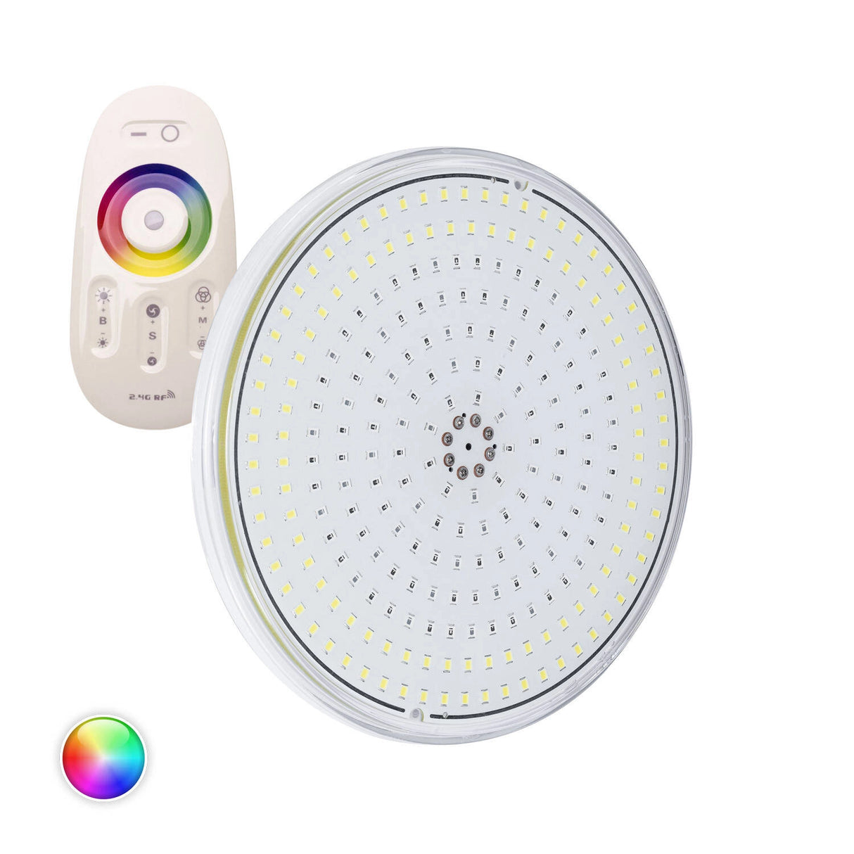 Zwembadlamp Plat RGB 20W Met afstandsbediening PAR56 Led ip68