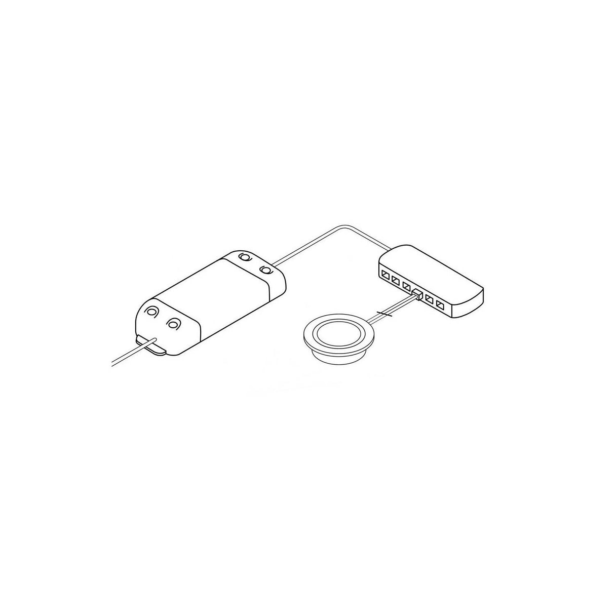 Inbouwspot zilver metaal 12V LED 3W DC Campers Caravan 2700k 11mm