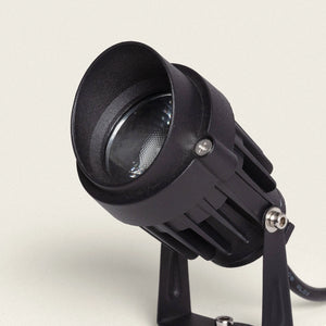 Grondspot zwart 12V easyfit 7W led 2700K warm wit