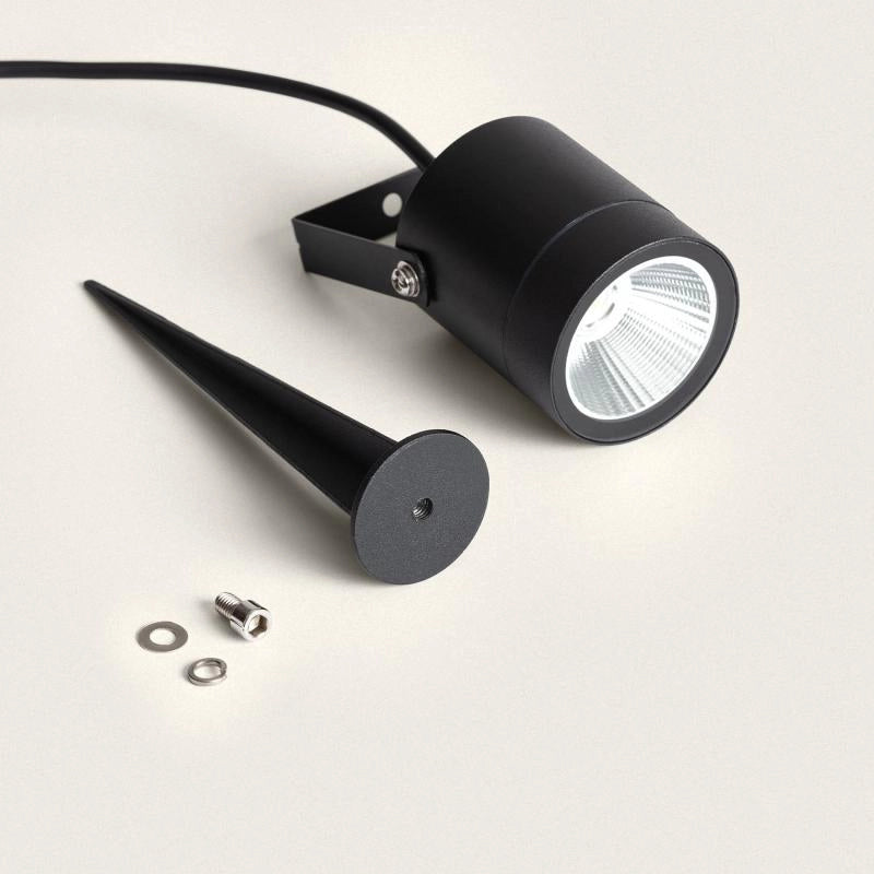 Buitenspot led 12V Zwart easy connector