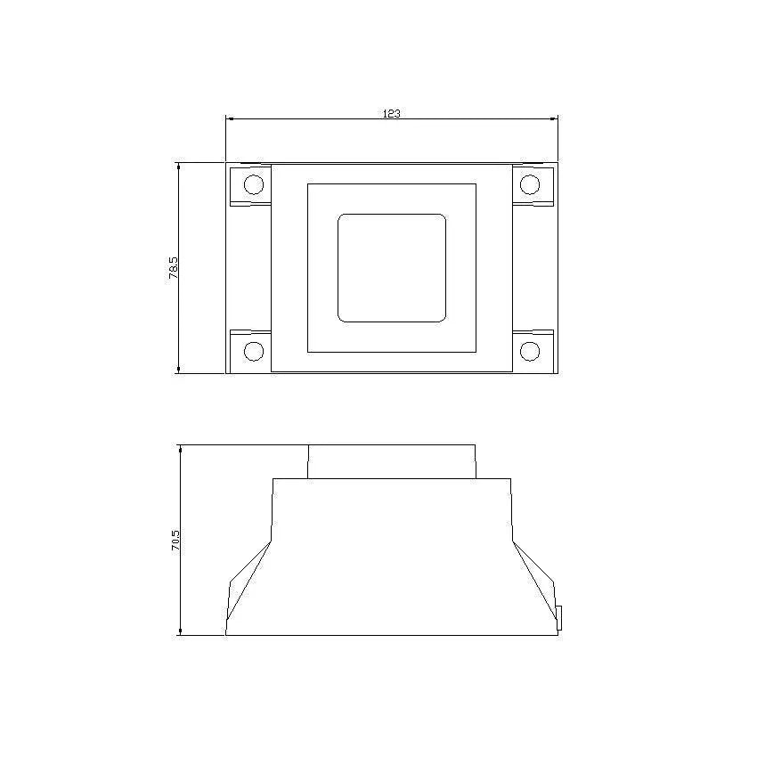12V voeding zwart vierkant met stekker1