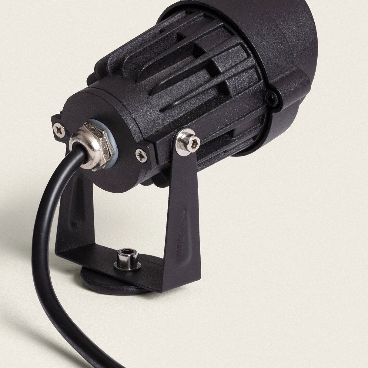 Grondspot zwart 12V easyfit 7W led 2700K warm wit