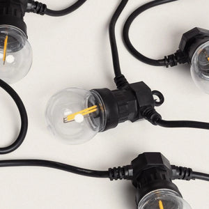 Lichtslinger buiten zwart 12V 10x LED Easyfit 5.65 meter