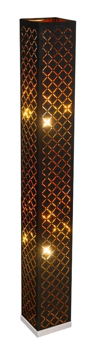 Vloerlamp zwart goud 'Harald' E27 fitting 119cm - FOIR