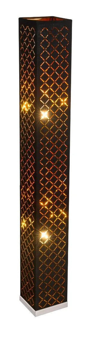 Vloerlamp zwart goud 'Harald' E27 fitting 119cm - FOIR