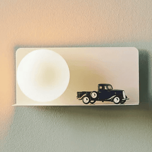 Witte wandlamp opaalglas met plankje Nordlux Lilibeth - FOIR