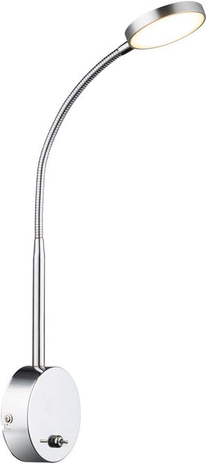 OP=OP Wandlamp Pegasi zilver verstelbaar met schakelaar