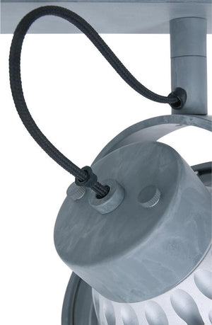 Spot Mexlite Lenox - Grijs 2 spots warm wit