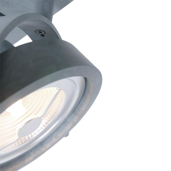 Spot Mexlite Lenox - Grijs 2 spots warm wit