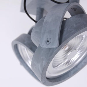 Spot Mexlite Lenox - Grijs 2 spots warm wit