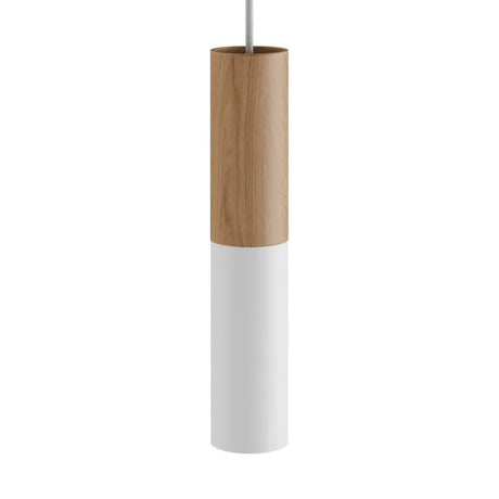 Hanglamp minimalistisch spot design E14 hout 30 cm - FOIR