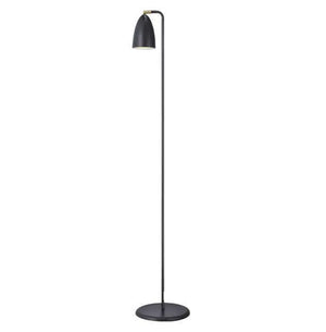 Staande lamp zwart modern 'Nexus 2' GU10 145cm DFTP - FOIR