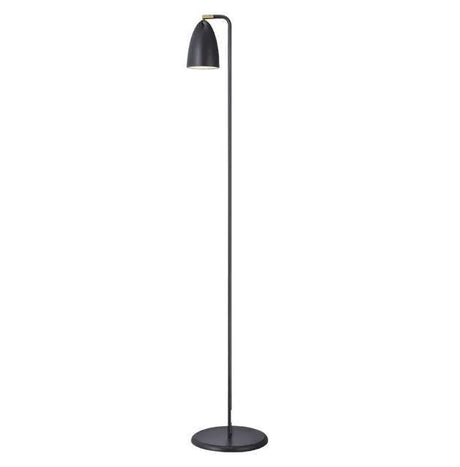 Staande lamp zwart modern 'Nexus 2' GU10 145cm DFTP - FOIR