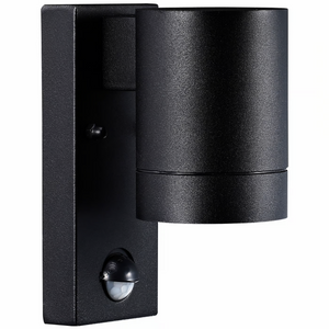 Buitenlamp downlighter zwart GU10 Tin sensor