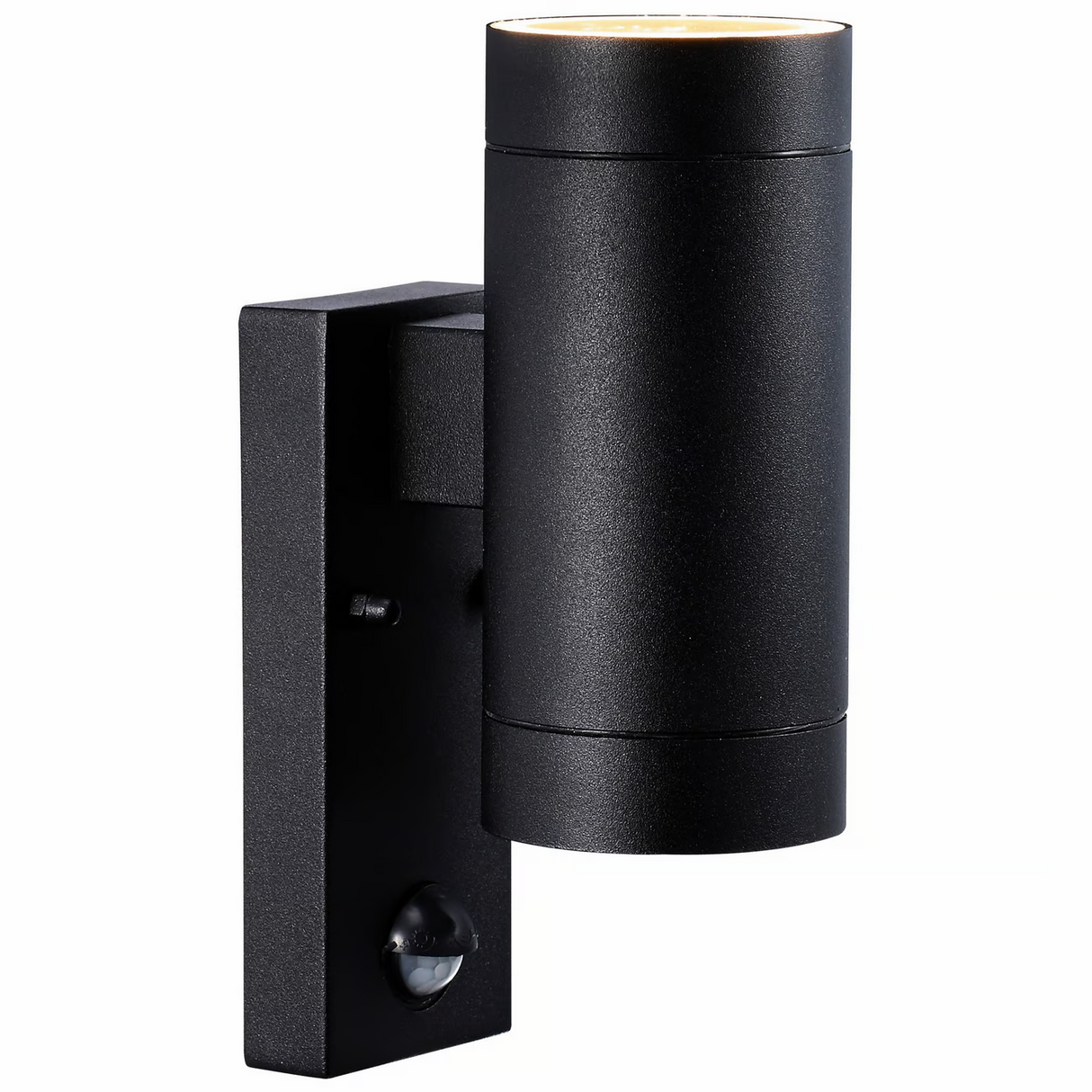 Buitenlamp met sensor Zwart Tin GU10