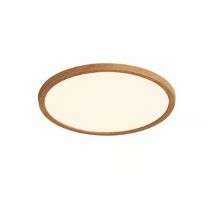Plafondlamp hout Oja 29 2700k warm wit rond 29cm dimbaar