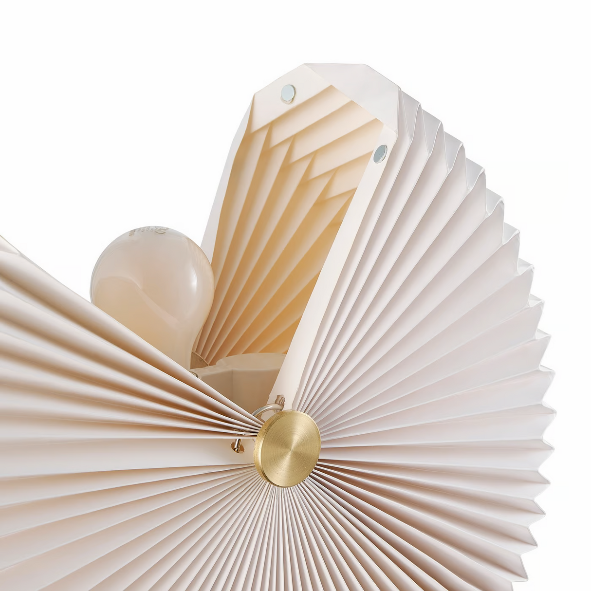 Plafondlamp Wit rond Papier Belloy rond 40cm
